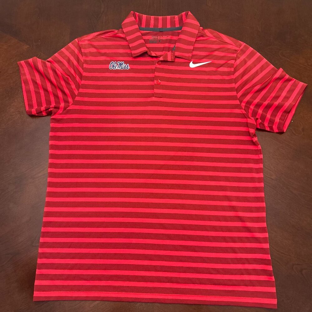 Red Ole Miss Nike Polo